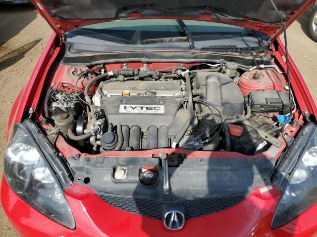 JH4DC54845S016458 - 2005 ACURA RSX RED photo 11