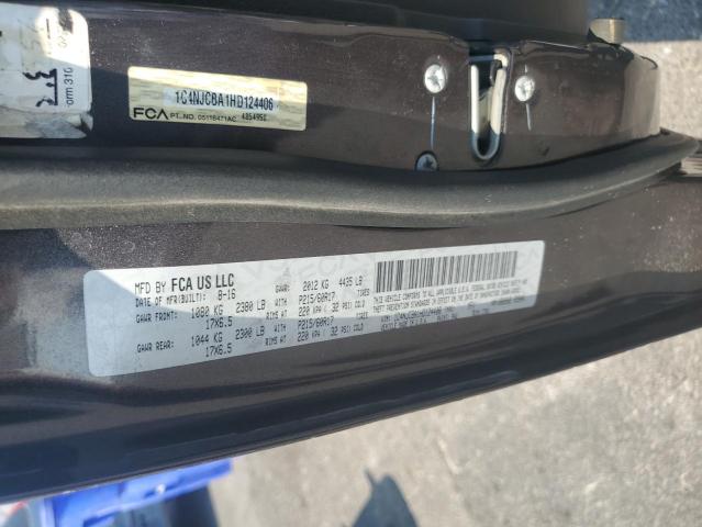 1C4NJCBA1HD124406 - 2017 JEEP COMPASS SPORT GRAY photo 14