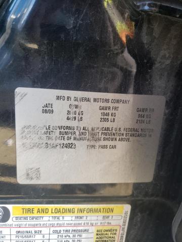 1G1ZC5EB1AF124923 - 2010 CHEVROLET MALIBU 1LT 黑色 照片 12