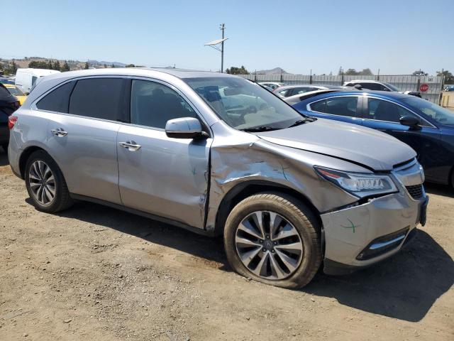 5FRYD4H41GB049563 - 2016 ACURA MDX TECHNOLOGY SILVER photo 4