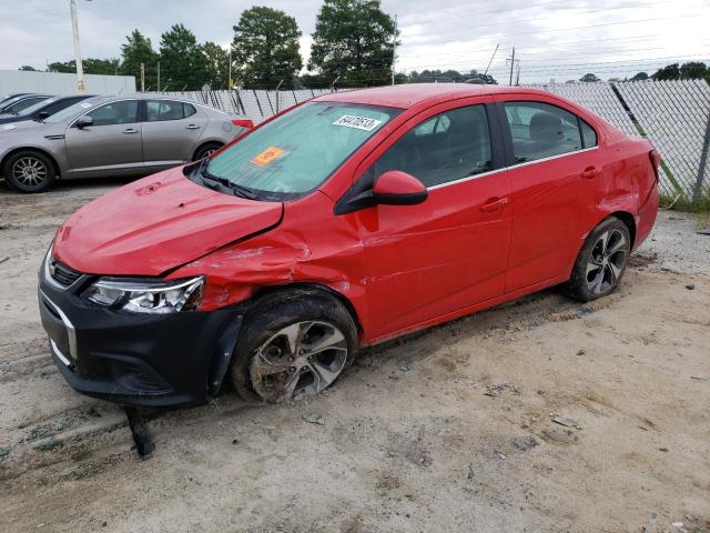 1G1JF5SB3J4136009 - 2018 CHEVROLET SONIC PREMIER RED photo 1