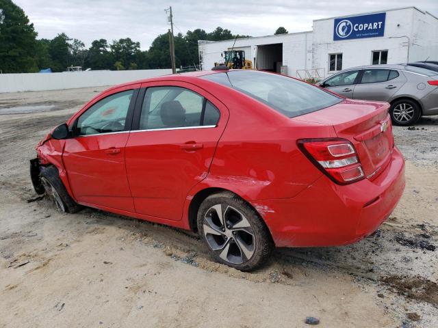 1G1JF5SB3J4136009 - 2018 CHEVROLET SONIC PREMIER RED photo 2