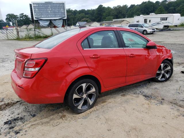 1G1JF5SB3J4136009 - 2018 CHEVROLET SONIC PREMIER RED photo 3