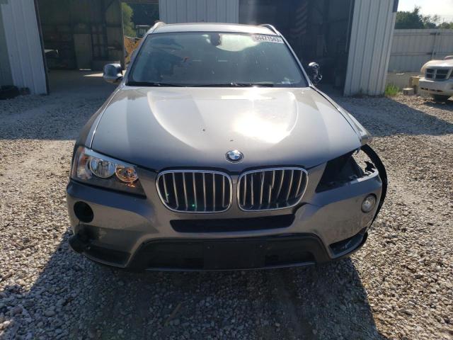 5UXWX9C50D0A23920 - 2013 BMW X3 XDRIVE28I GRAY photo 5