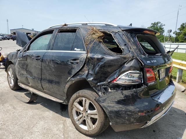 4JGDA5HB0EA342790 - 2014 MERCEDES-BENZ ML 350 4MATIC BLACK photo 2