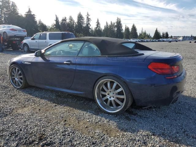 WBAYP9C54DDW21294 - 2013 BMW 650 I BLUE photo 2