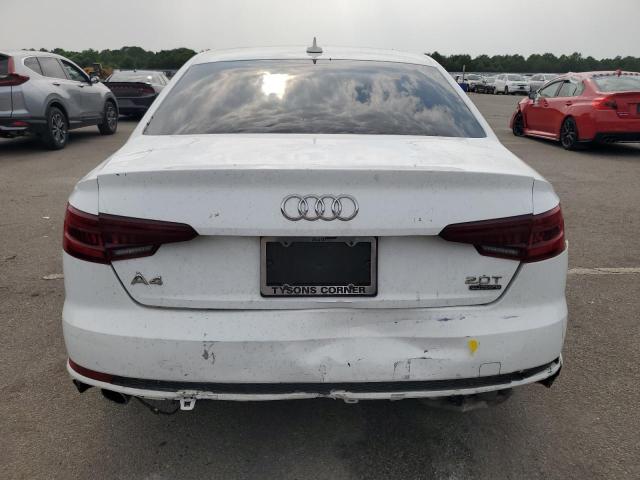 WAUDNAF47JA018541 - 2018 AUDI A4 PREMIUM WHITE photo 6