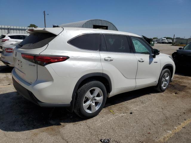 5TDBBRCH9MS520192 - 2021 TOYOTA HIGHLANDER HYBRID LE WHITE photo 3