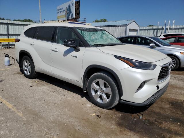 5TDBBRCH9MS520192 - 2021 TOYOTA HIGHLANDER HYBRID LE WHITE photo 4