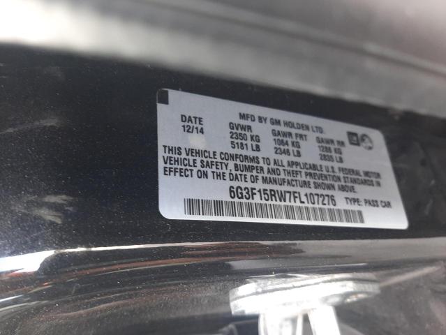 6G3F15RW7FL107276 - 2015 CHEVROLET SS BLACK photo 12