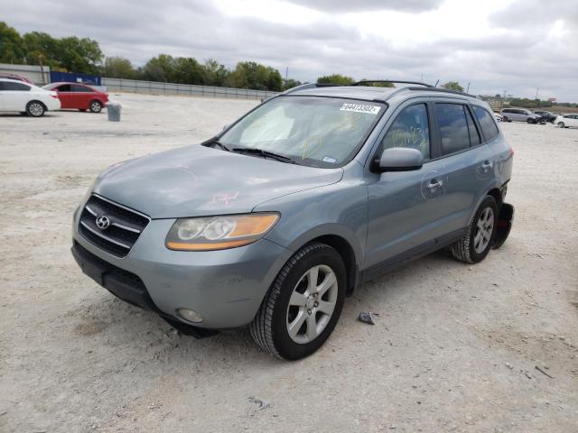 5NMSH73E69H253693 - 2009 HYUNDAI SANTA FE SE GRAY photo 2