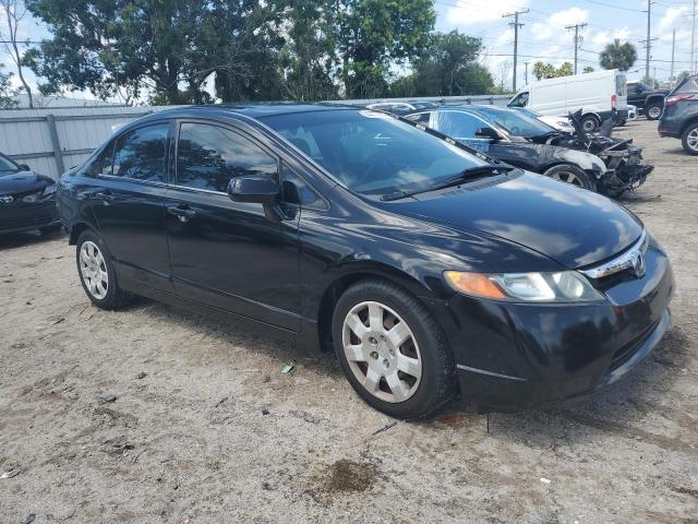 1HGFA16597L007846 - 2007 HONDA CIVIC LX BLACK photo 4