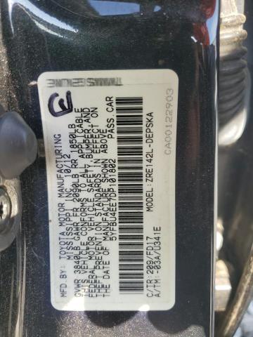 5YFBU4EE7DP101802 - 2013 TOYOTA COROLLA BASE Schwarz Foto 13