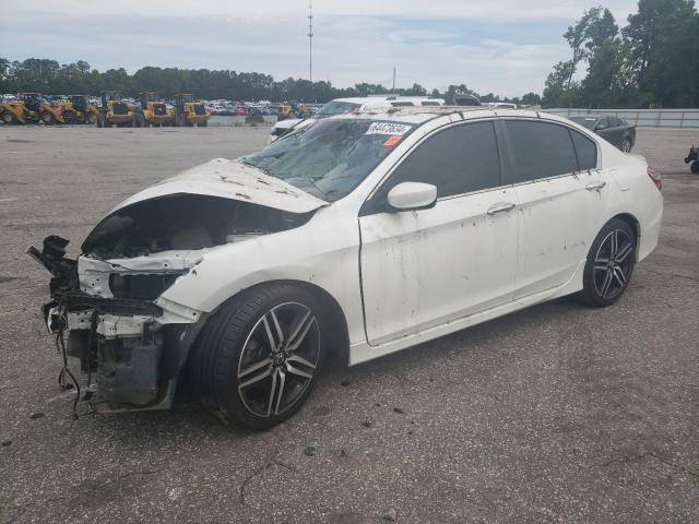 1HGCR2F59HA213683 - 2017 HONDA ACCORD SPORT WHITE photo 1