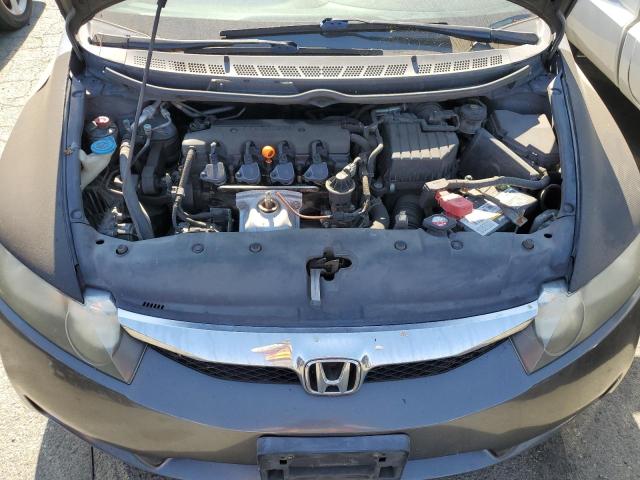 2HGFA1F50AH528703 - 2010 HONDA CIVIC LX GRAY photo 11