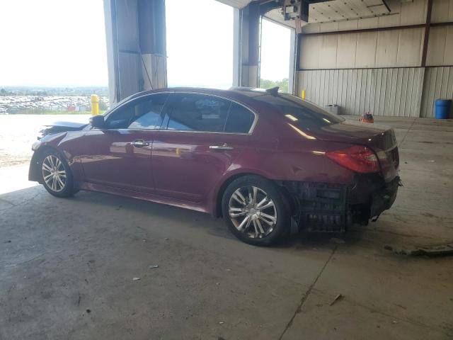 KMHGC4DD3DU237568 - 2013 HYUNDAI GENESIS 3.8L BURGUNDY photo 2