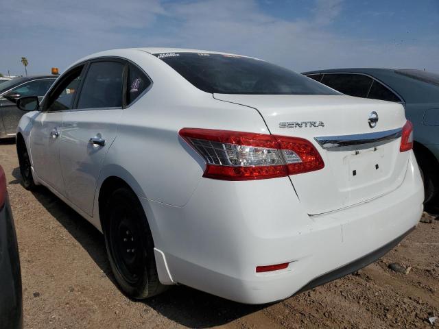 3N1AB7AP3FY316318 - 2015 NISSAN SENTRA S WHITE photo 2