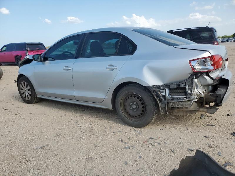 3VW2K7AJ4EM360733 - 2014 VOLKSWAGEN JETTA BASE ვერცხლისფერი ფოტო 2