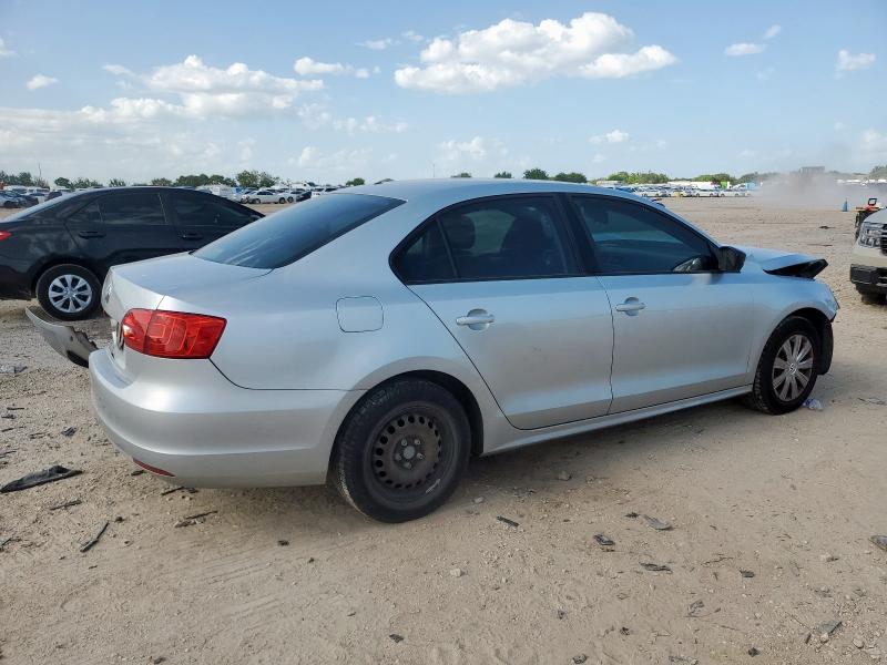 3VW2K7AJ4EM360733 - 2014 VOLKSWAGEN JETTA BASE ვერცხლისფერი ფოტო 3