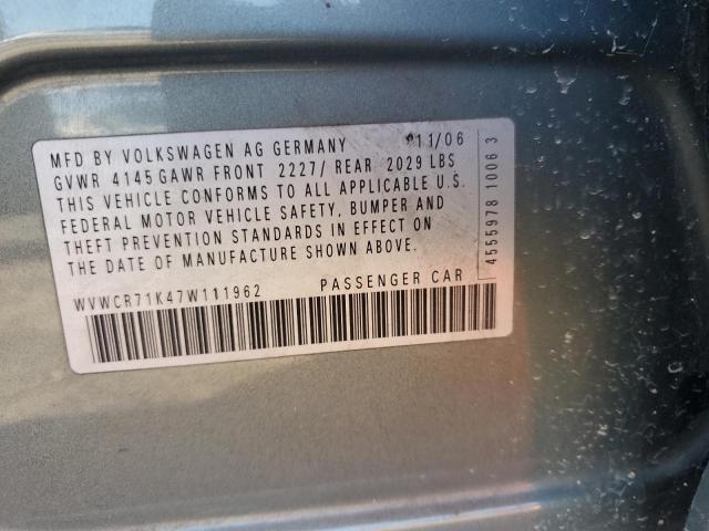 WVWCR71K47W111962 - 2007 VOLKSWAGEN RABBIT მწვანე ფოტო 24