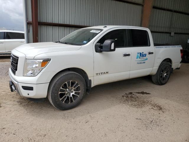 1N6AA1EF9MN526556 - 2021 NISSAN TITAN SV WHITE photo 1