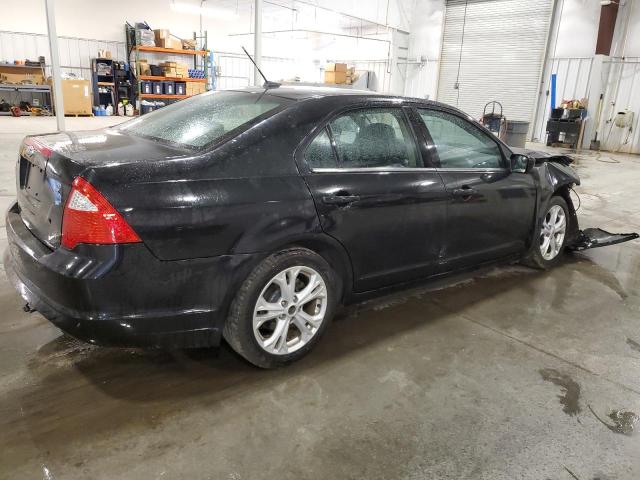 3FAHP0HA8CR373888 - 2012 FORD FUSION SE BLACK photo 3