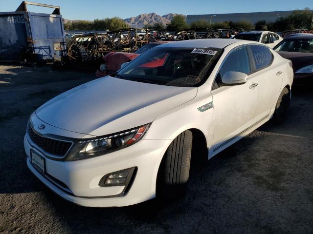 KNAGN4AD3F5083375 - 2015 KIA OPTIMA HYBRID WHITE photo 2