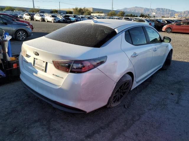 KNAGN4AD3F5083375 - 2015 KIA OPTIMA HYBRID WHITE photo 4