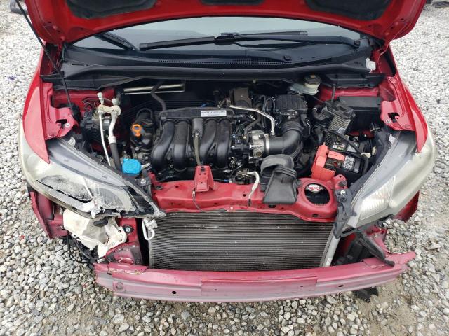 JHMGK5H5XGX018835 - 2016 HONDA FIT LX RED photo 12