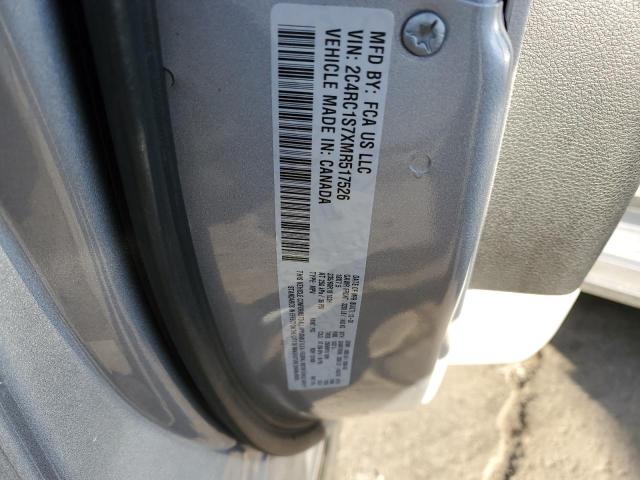 2C4RC1S7XMR517526 - 2021 CHRYSLER PACIFICA HYBRID LIMITED SILVER photo 10