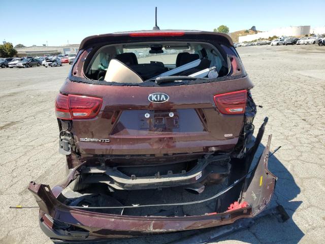 5XYPG4A30LG673783 - 2020 KIA SORENTO L BURGUNDY photo 6