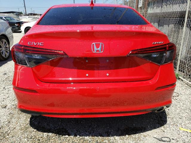 2HGFE2F51PH554102 - 2023 HONDA CIVIC SPORT 红色 照片 6