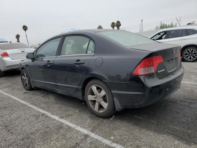1HGFA16896L058742 - 2006 HONDA CIVIC EX BLACK photo 2