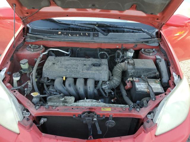 2T1KR32E27C634340 - 2007 TOYOTA COROLLA MA XR RED photo 11