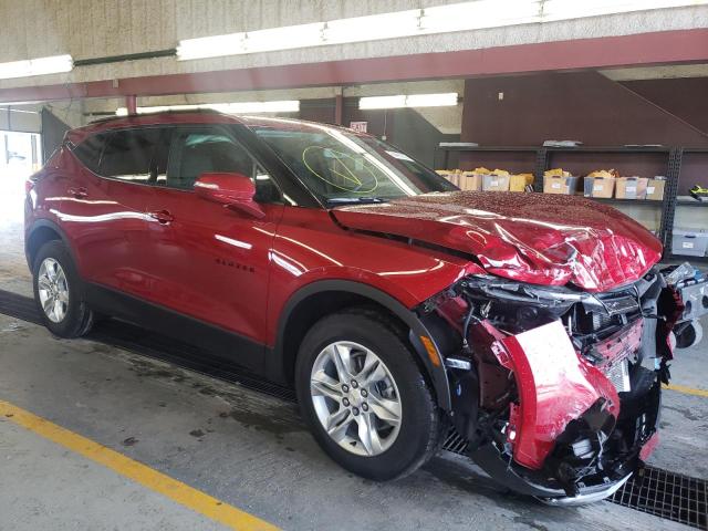 3GNKBCRS7MS556224 - 2021 CHEVROLET BLAZER 2LT RED photo 4