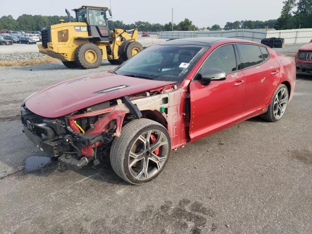 KNAE55LC2J6012673 - 2018 KIA STINGER GT2 RED photo 1