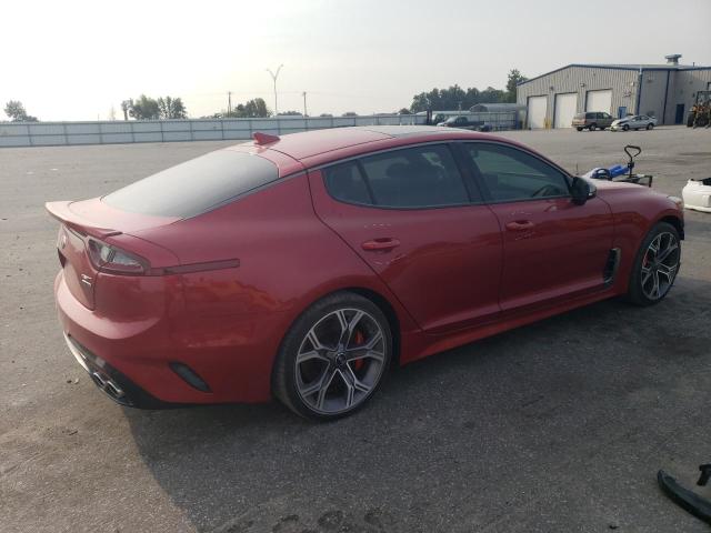 KNAE55LC2J6012673 - 2018 KIA STINGER GT2 RED photo 3