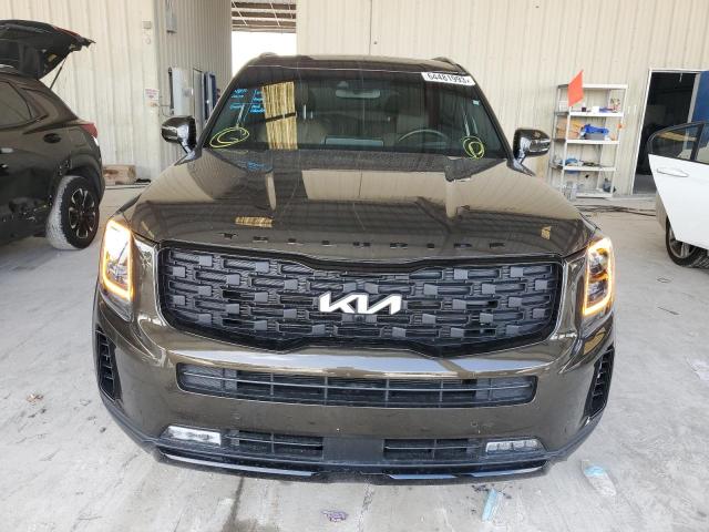 5XYP5DHC0NG283894 - 2022 KIA TELLURIDE SX BROWN photo 5