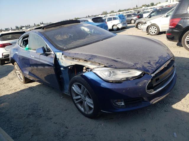 5YJSA1E28FF112996 - 2015 TESLA MODEL S Mavi foto 4