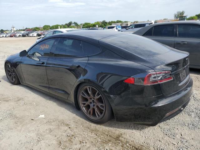 5YJSA1E50NF461658 - 2022 TESLA MODEL S Սև լուսանկար 2