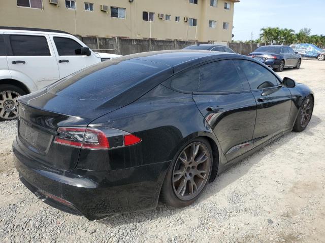 5YJSA1E50NF461658 - 2022 TESLA MODEL S Սև լուսանկար 3