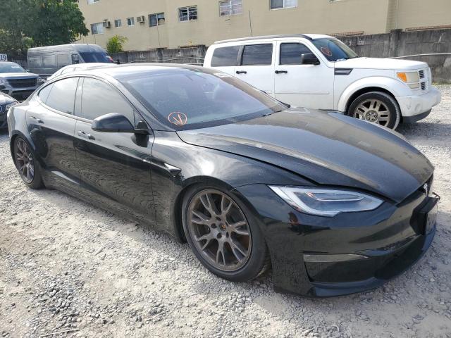 5YJSA1E50NF461658 - 2022 TESLA MODEL S Սև լուսանկար 4
