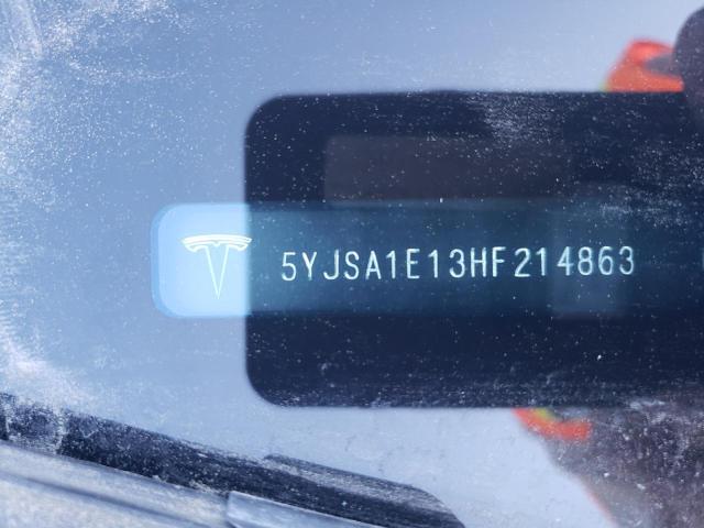 5YJSA1E13HF214863 - 2017 TESLA MODEL S Mavi foto 12