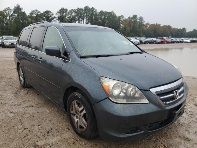 5FNRL38656B437219 - 2006 HONDA ODYSSEY EX GRAY photo 1