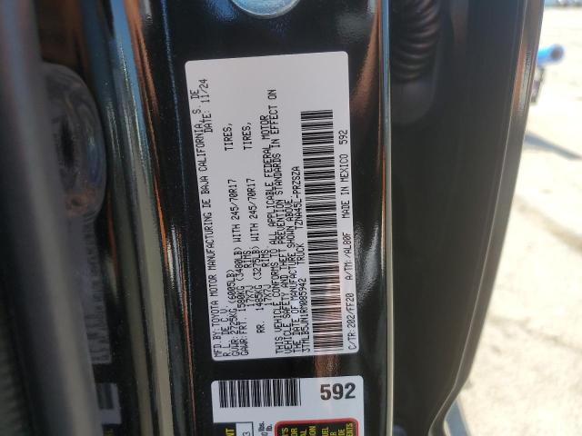 3TMLB5JN1RM085942 - 2024 TOYOTA TACOMA DOUBLE CAB Қара фото 12