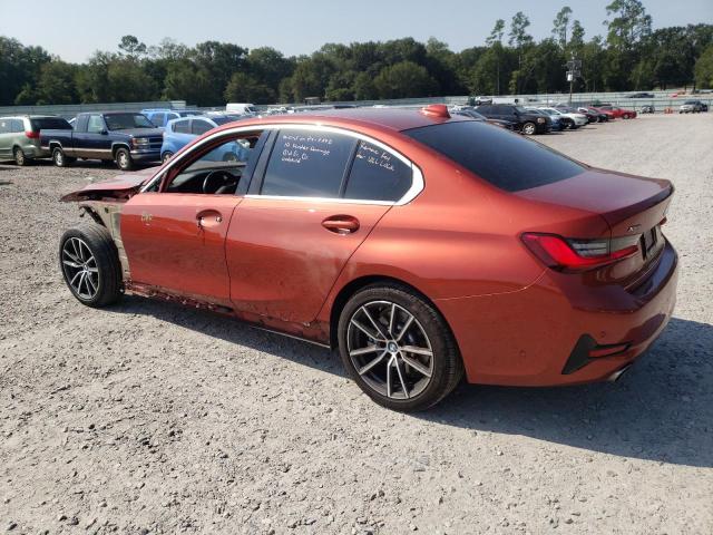 3MW5R7J00M8B79698 - 2021 BMW 330XI ORANGE photo 2