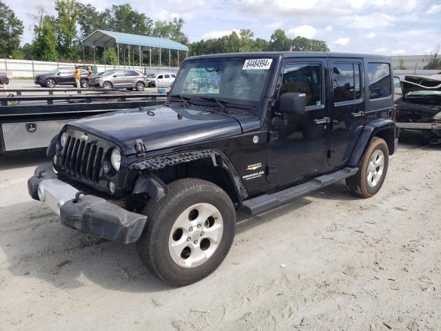 1C4BJWEGXFL685212 - 2015 JEEP WRANGLER U SAHARA BLACK photo 1