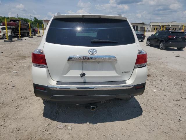 5TDBK3EH2CS135002 - 2012 TOYOTA HIGHLANDER BASE Biały zdjęcie 6