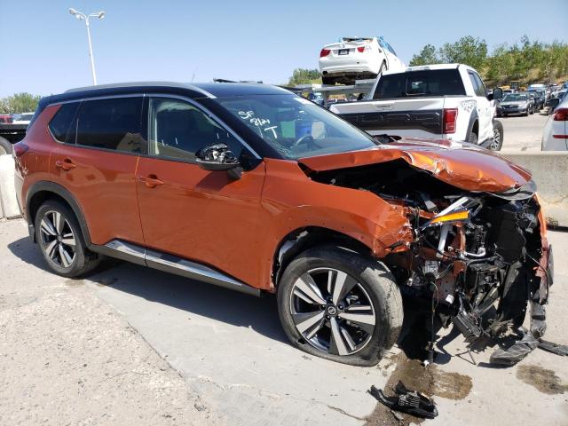 JN8AT3CB5MW237326 - 2021 NISSAN ROGUE SL ORANGE photo 4