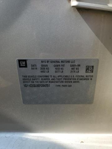1G11C5SL8EF284751 - 2014 CHEVROLET MALIBU 1LT BEIGE photo 13